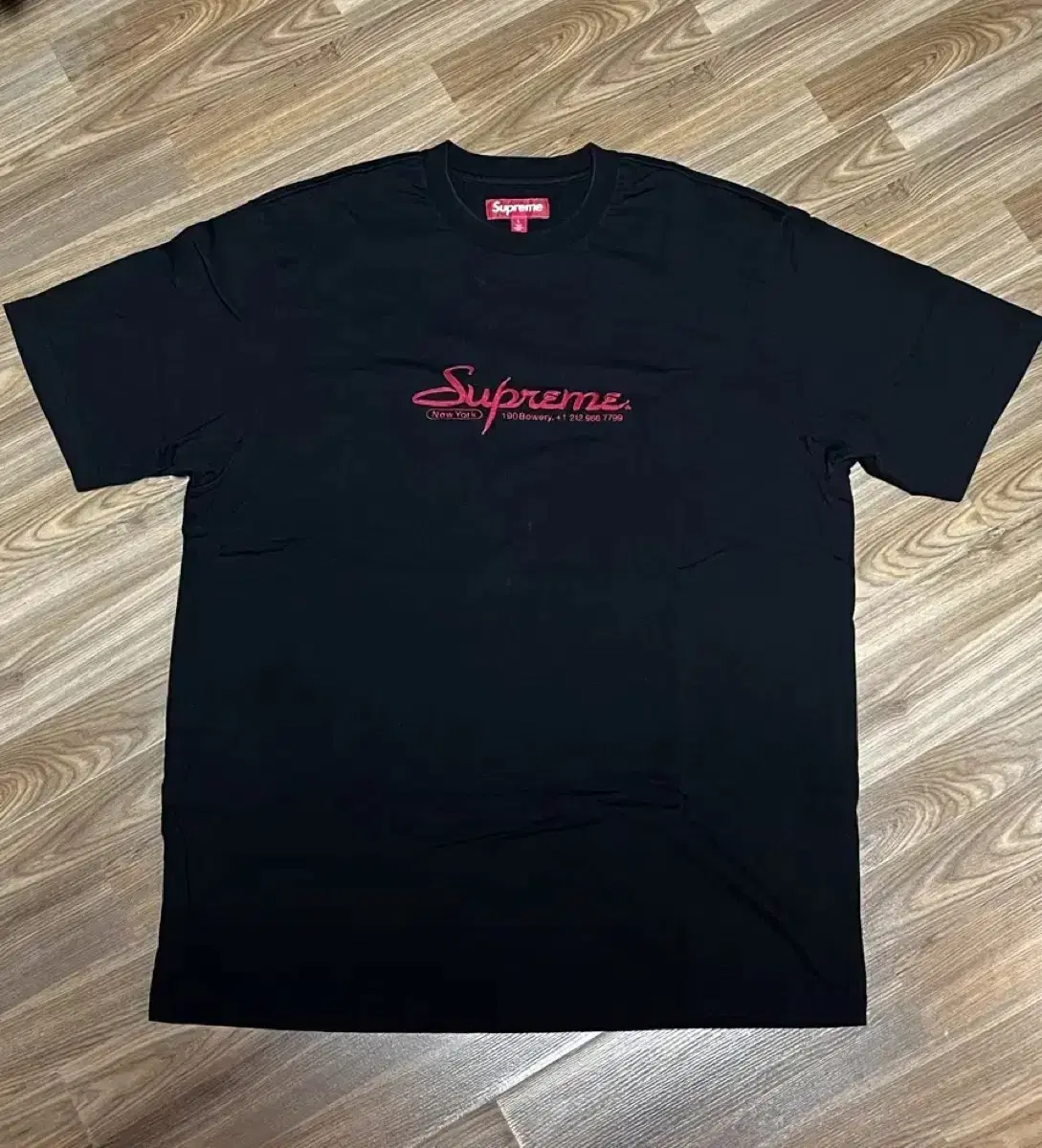 [L] 24ss supreme contact s/s top black