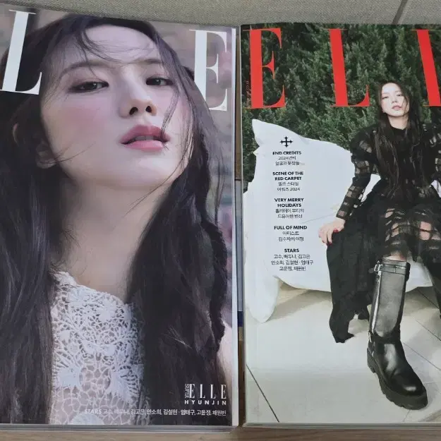 ELLE 엘르 잡지 24년 12월 A,B커버 블랙핑크 지수 일괄