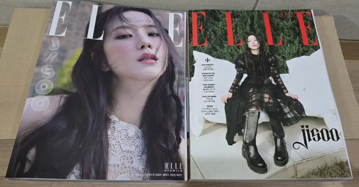 ELLE 엘르 잡지 24년 12월 A,B커버 블랙핑크 지수 일괄