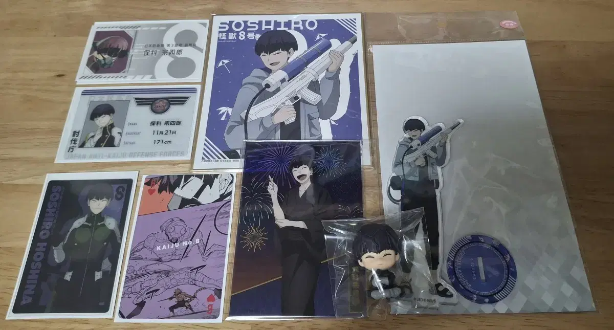 Kaiju No.8 Hoshi no.8 Acrylic/Colored paper/Figure/Daewon certificate bulk WTS