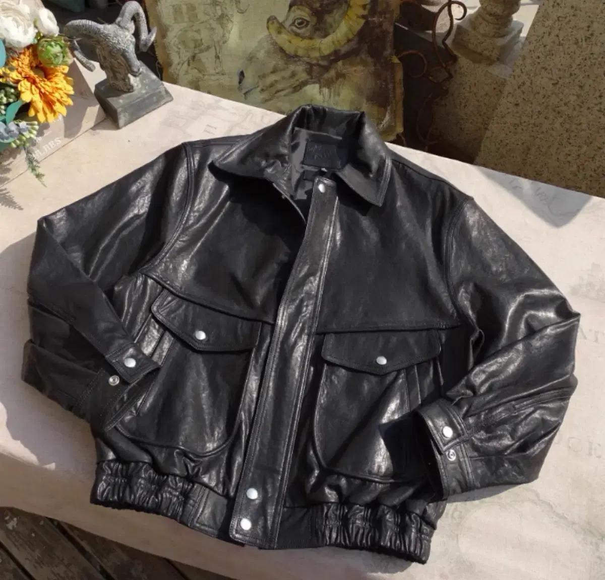 taobal goatskin jacket size S sells