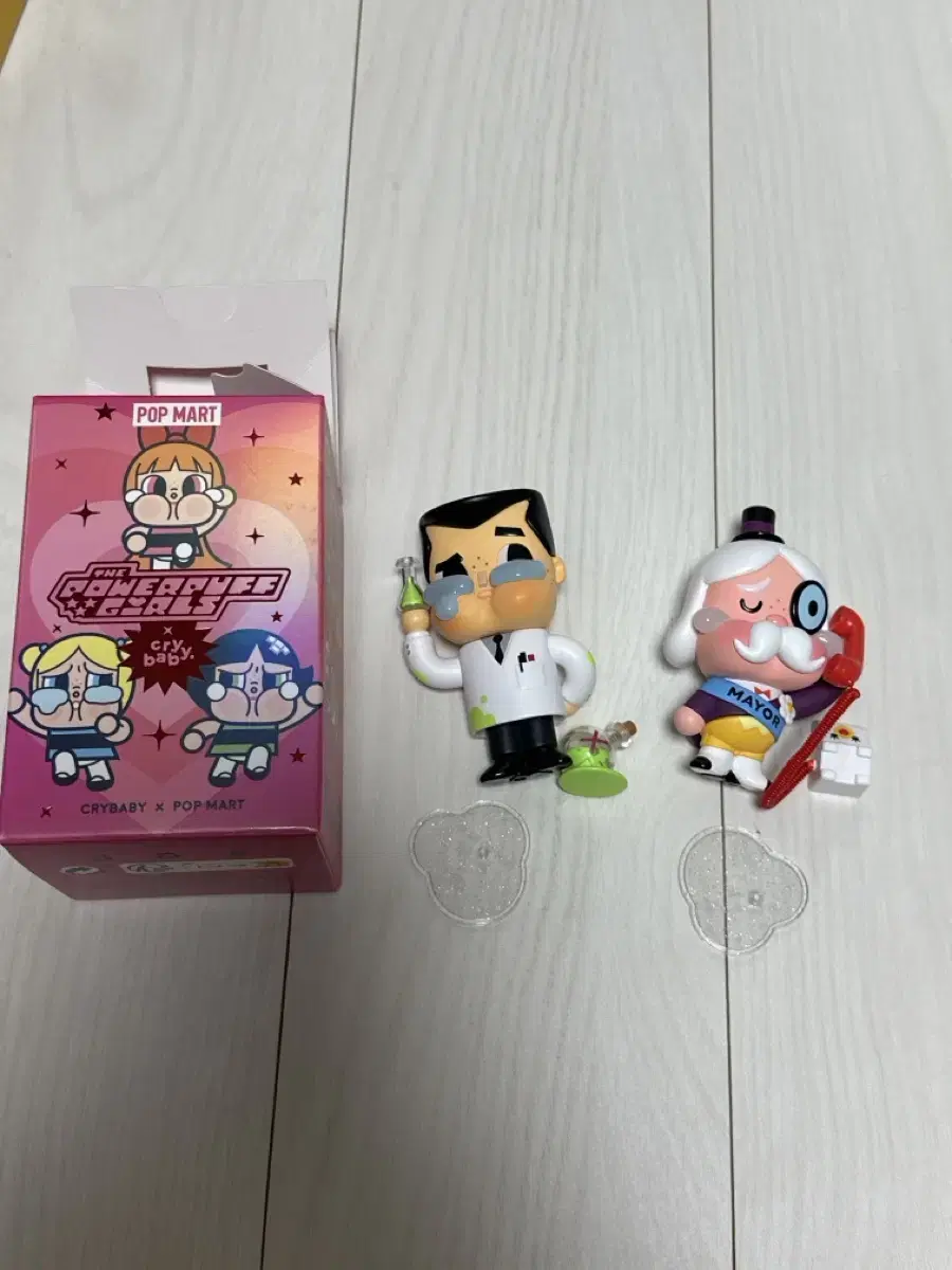 PopMart Crybaby Powerpuff Girls 2 Professor and 1 Mayor