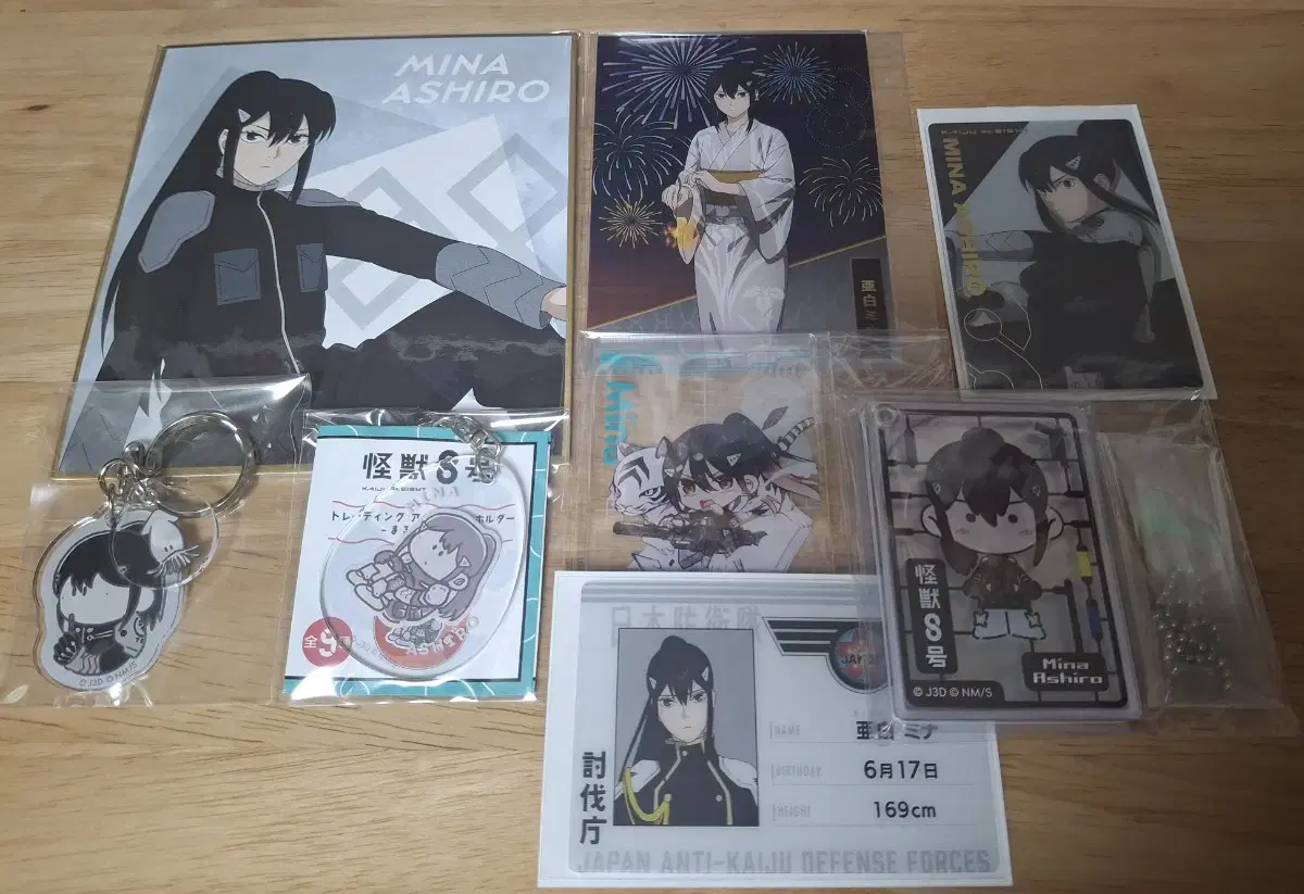 Kaiju No. 8 Ashiro mina Colored paper/acrylic/keyrings, etc. bulk Wts.