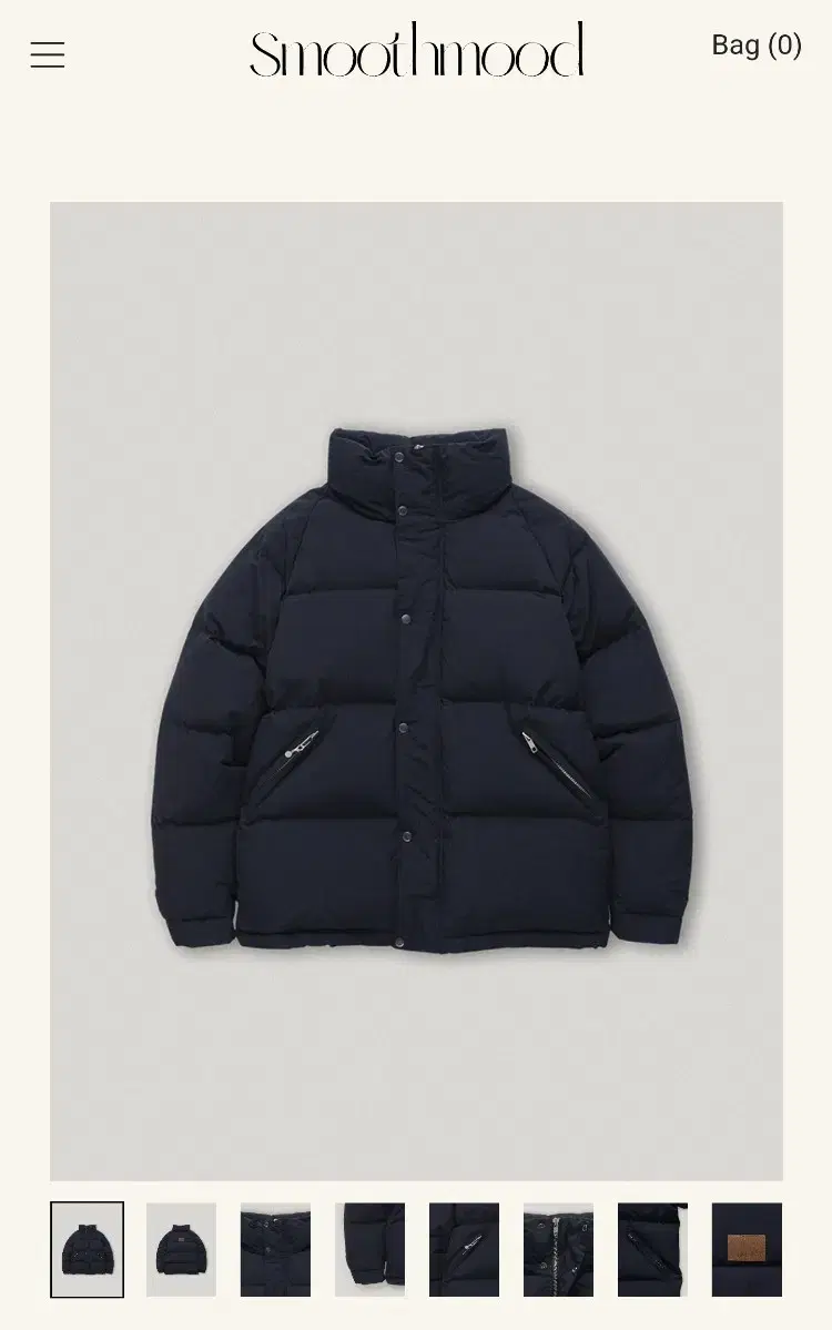 스무스무드 Navy Connell Puffer Jacket 패딩