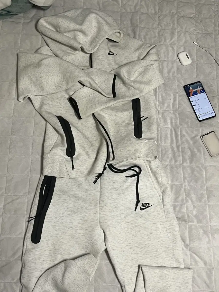 Nike TechFleece Setup Hoodie White Melange TechPack