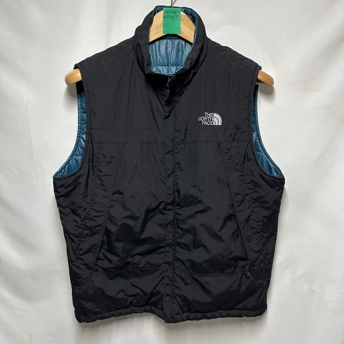 [Genuine/L] The North Face Double-sided Black Padded Vest