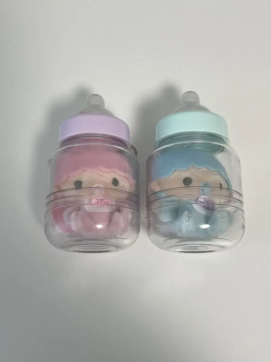 Little Twin Star Kikirara Baby Bottle Baby Mascot doll keyring San Rio