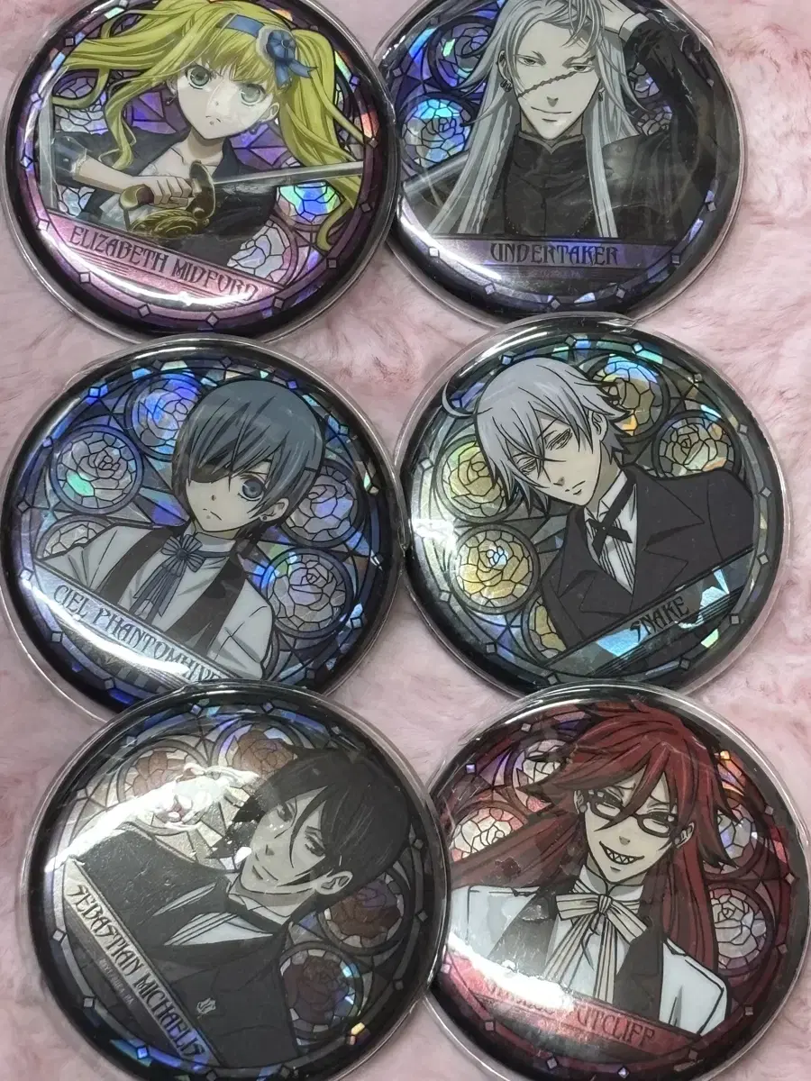 Black Butler Canbadge Ciel Sebastian Undertaker Snake Lizzie Grell North of Atlantic