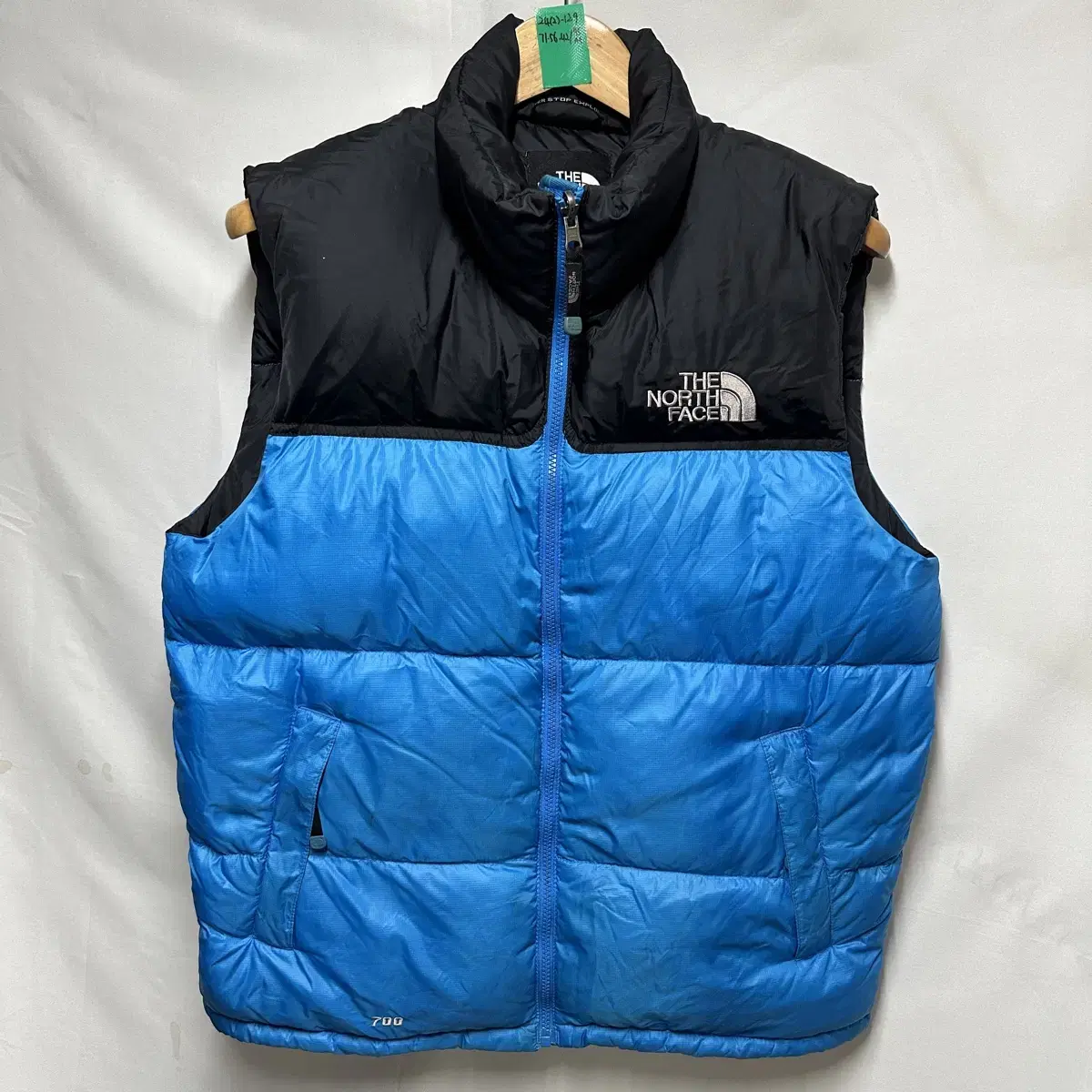 [Genuine/M] The North Face 700 Nupsi Goose Down Light Blue Padded Vest