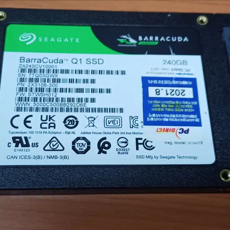 중고. ssd240g barracuda