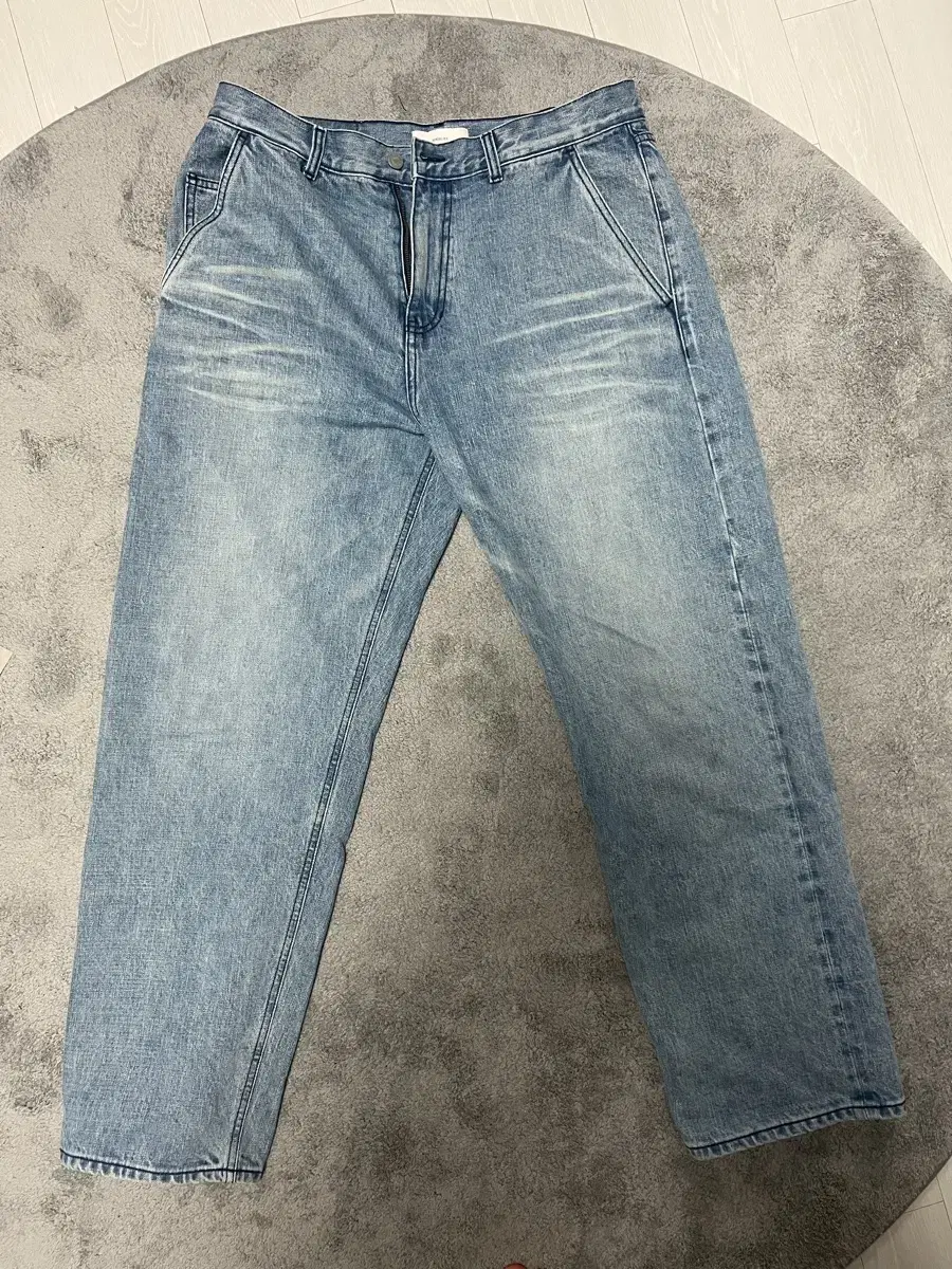 OurSelves 24SS Organic Cotton Relaxed Denim Pants Bleached Size 3