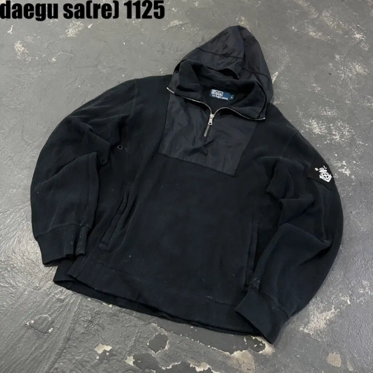 Polo vahn zip-up fleece hoodie L