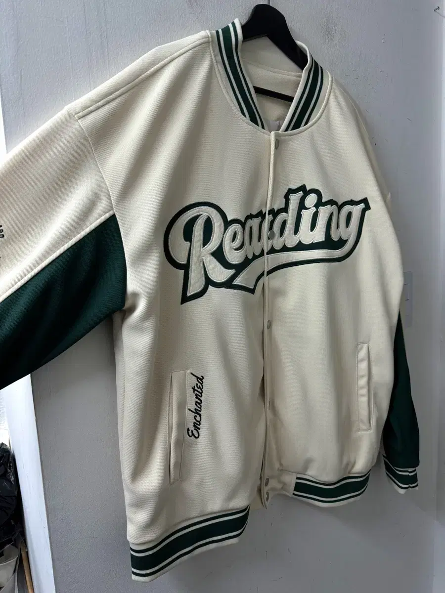 Men's Big Size Embroidered Stadium Varsity Jacket 3XL