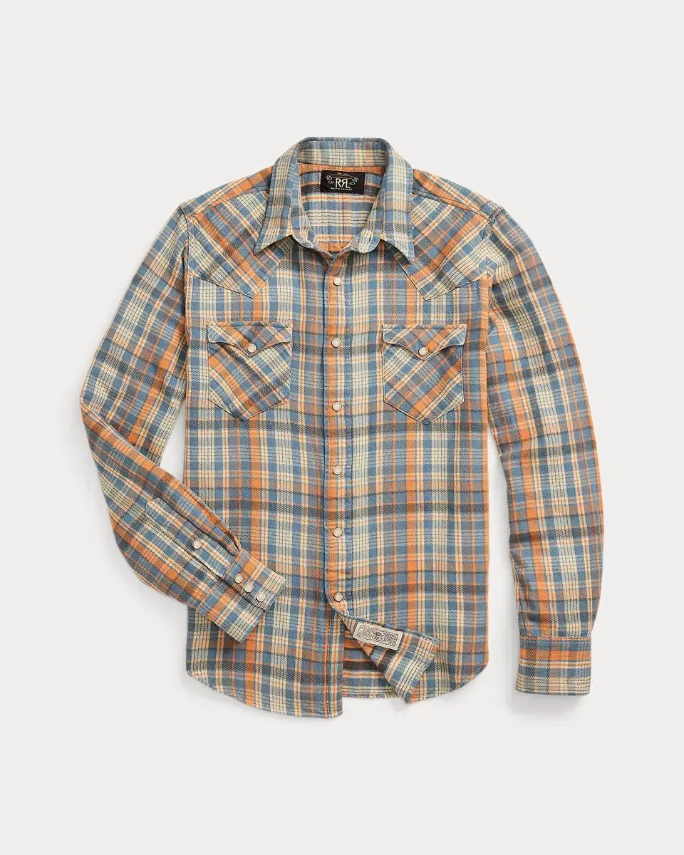 NEW/XL) Double L RRL Check Western Shirt