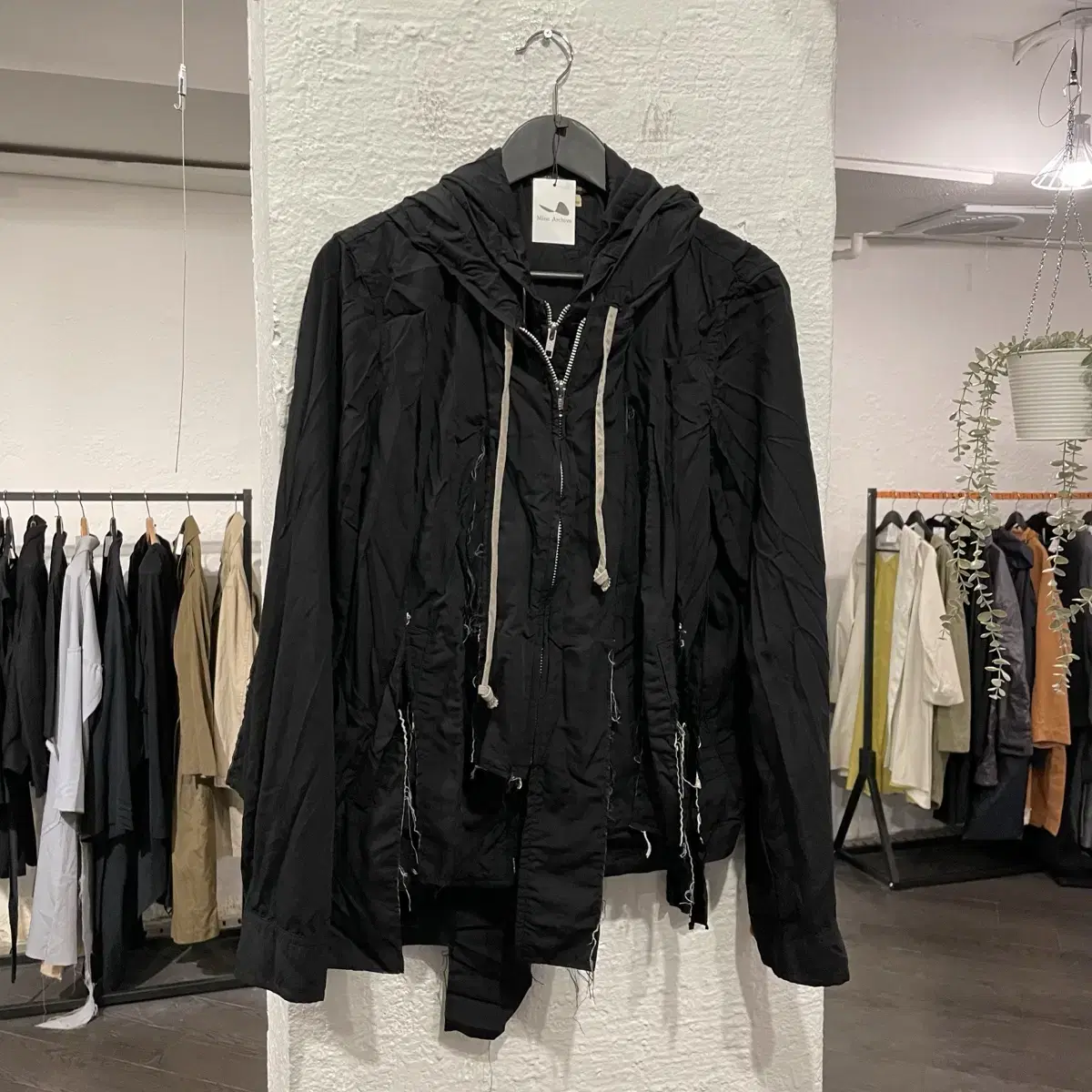 Comme des Garçons Song Homme Plus double layered hooded zip-up