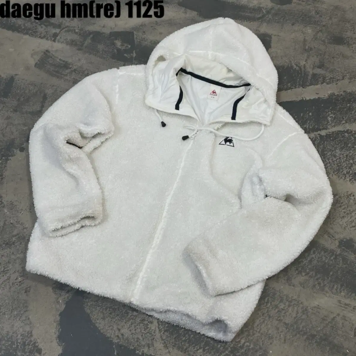 Le Coq hooded fleece jumper size 100