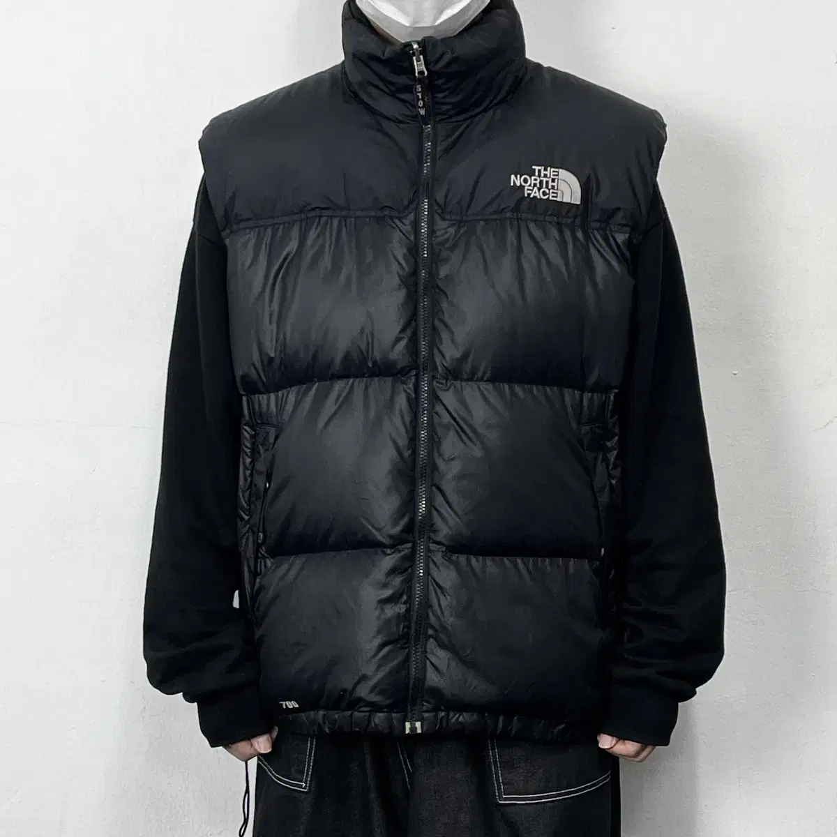 The North Face Black Nubuck 700 Puffer Vest