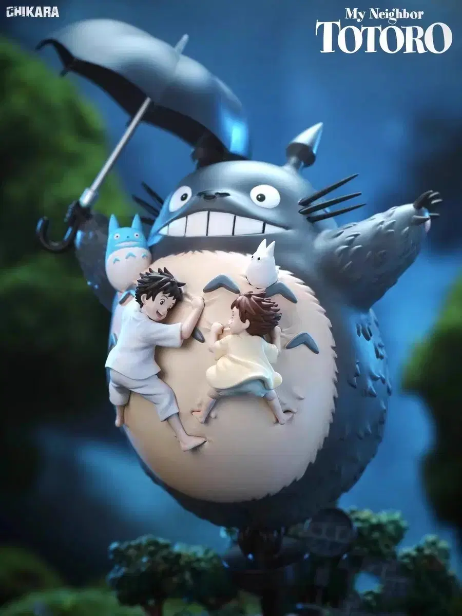 (Spot)CHIKARA Totoro Resin Statues Ghibli Figures NeighborhoodTotoro Figures