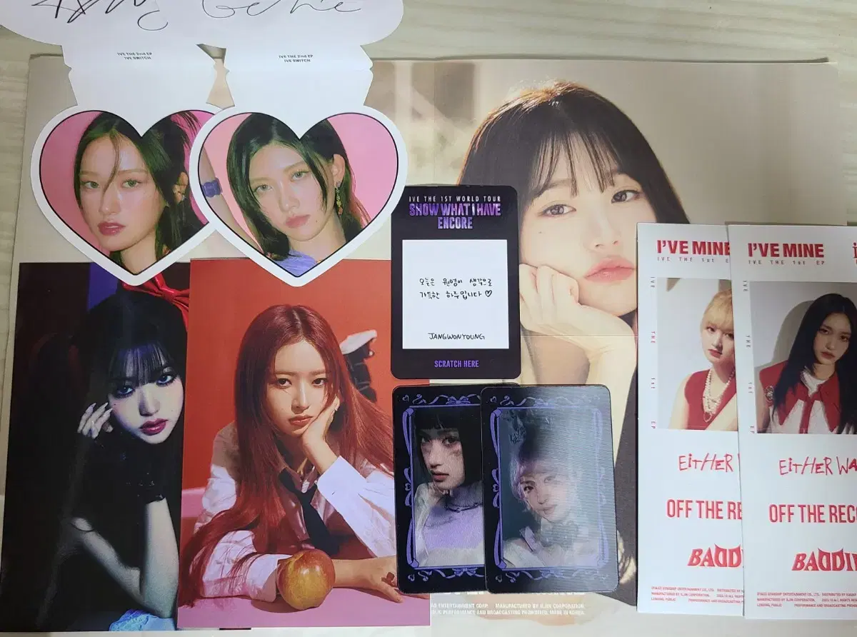 Free sharing)ive mineswitch album components yujin gaeul lay wonyoung liz leeseo