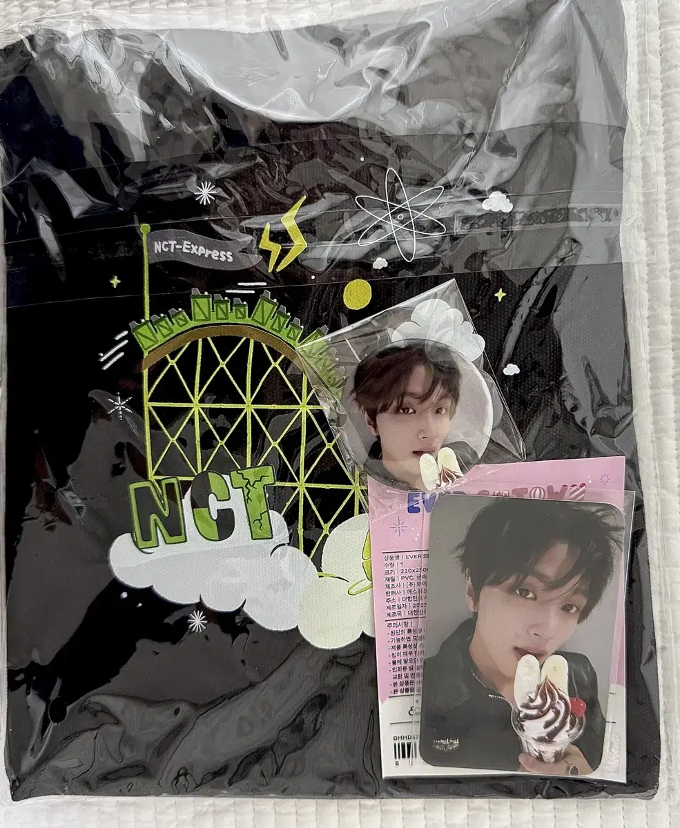 nct nct127 dream dream everland eco bag haechan photocard md