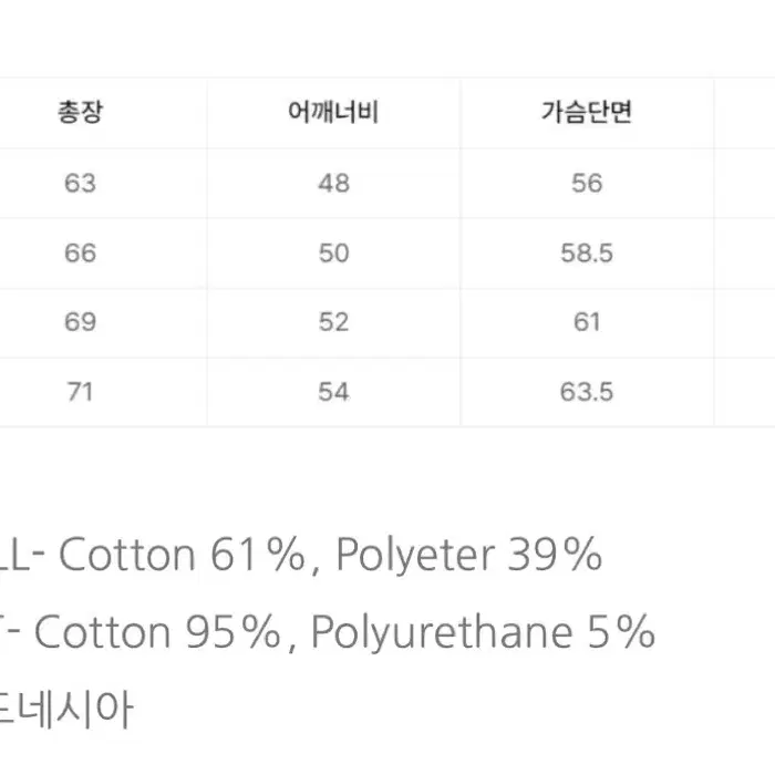 마리떼 기모 네이비 맨투맨 S (착용1번)