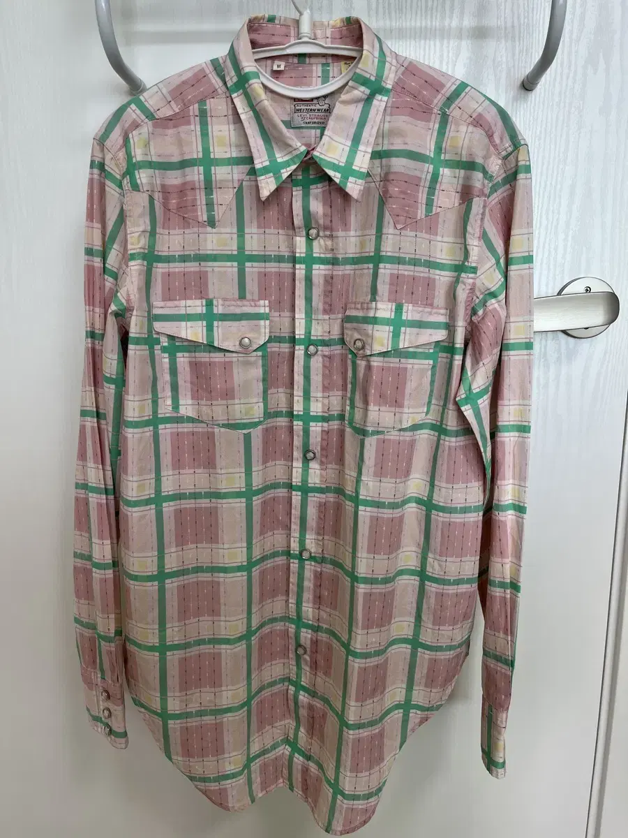 Levi's Vintage Clad LVC Western Short Horn Shirt PinkMultiSize M