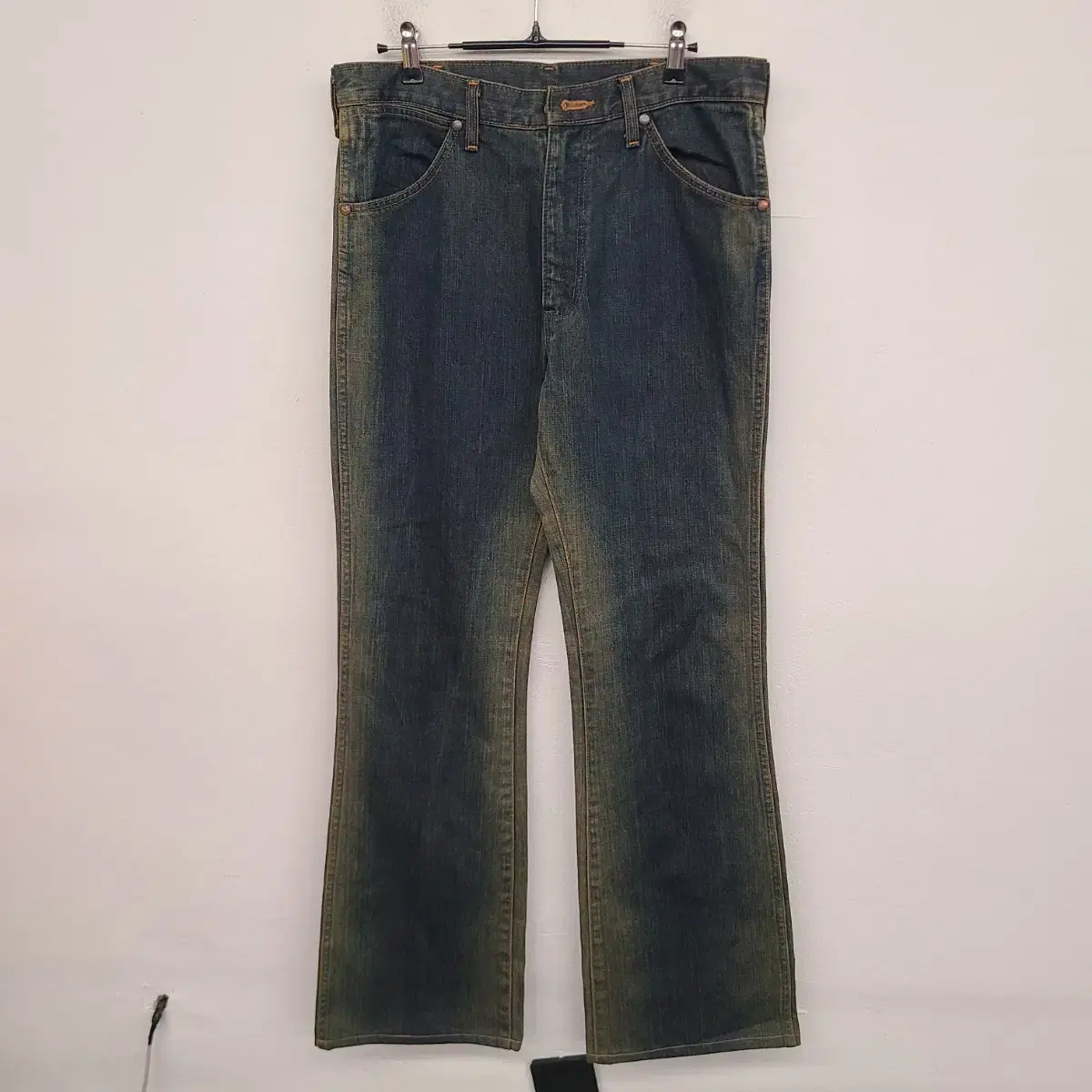 [32 inch] WRANGLER Wrangler Washed Denim Pants Bootcut Jeans