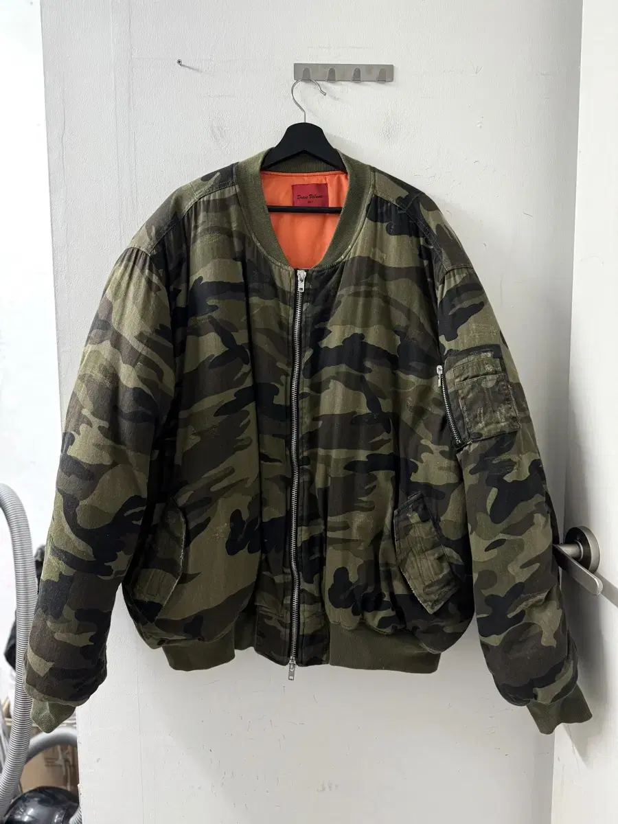 DressVolume Big Size Military Camo Quilted Aviation Jumper Padding