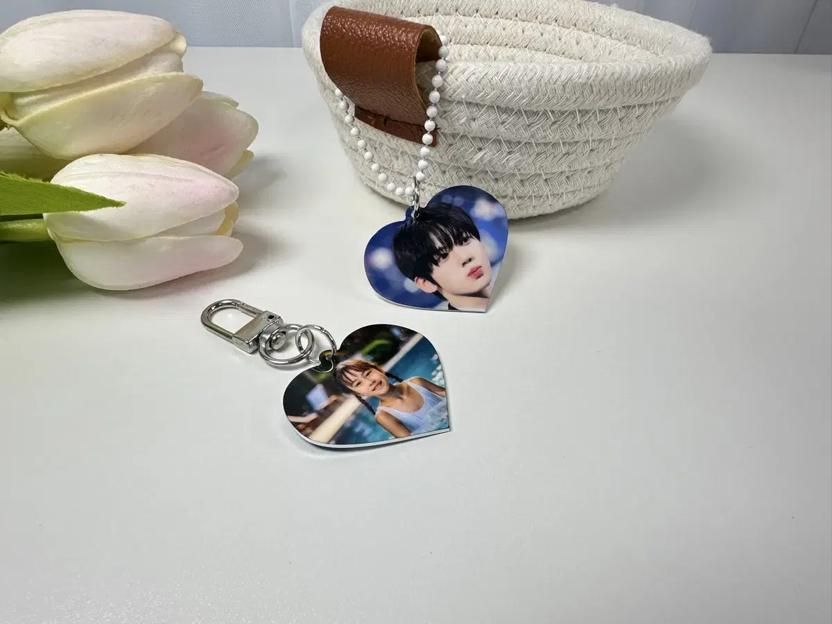 Double-sided keyrings Photo keyrings Metal keyrings Nursery school gifts Couple keyring making