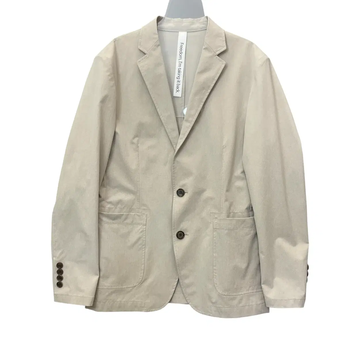 TIIFORMAN Beige poly blazer jacket M