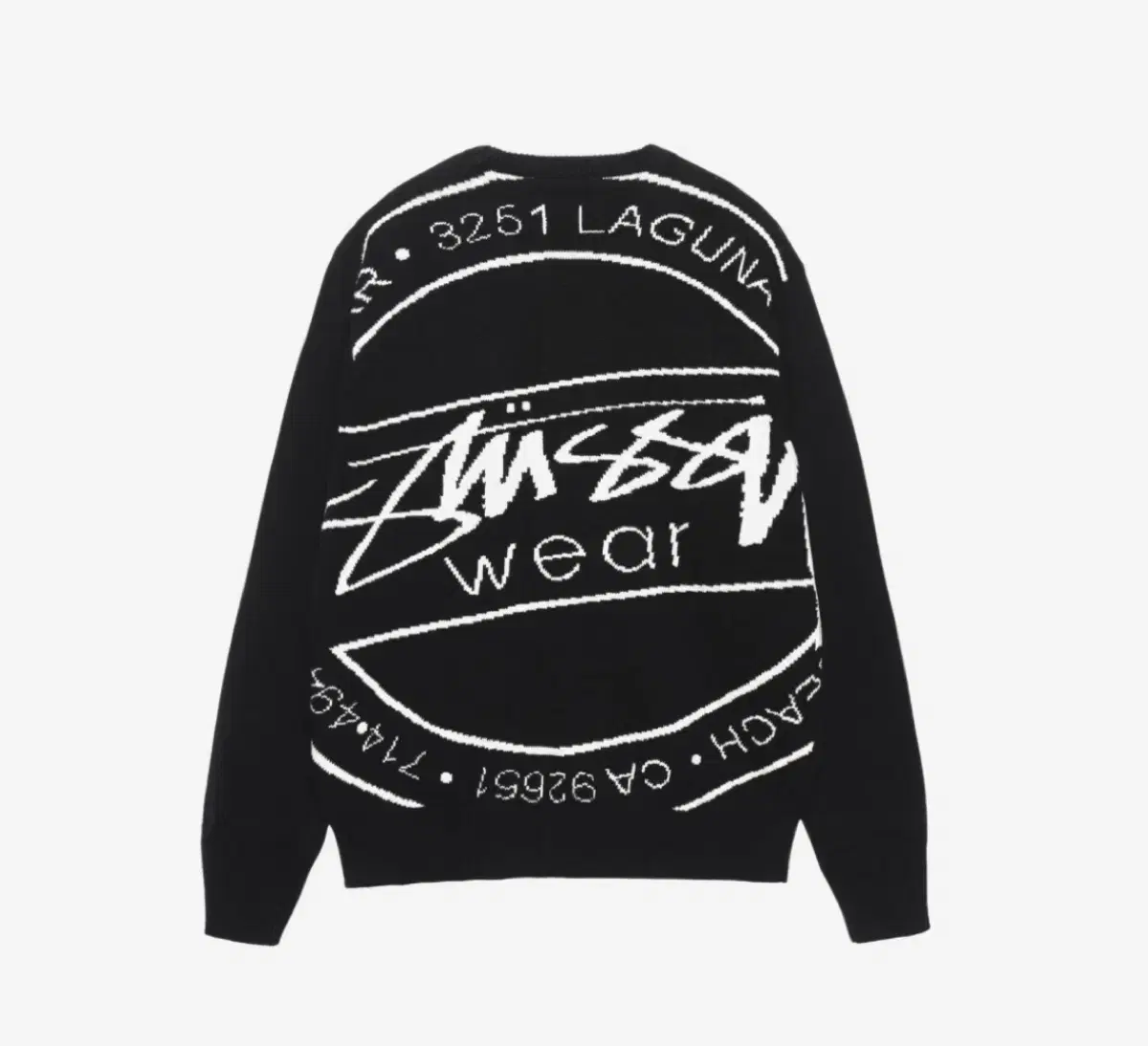 Stussy Laguna ikon Sweater Black