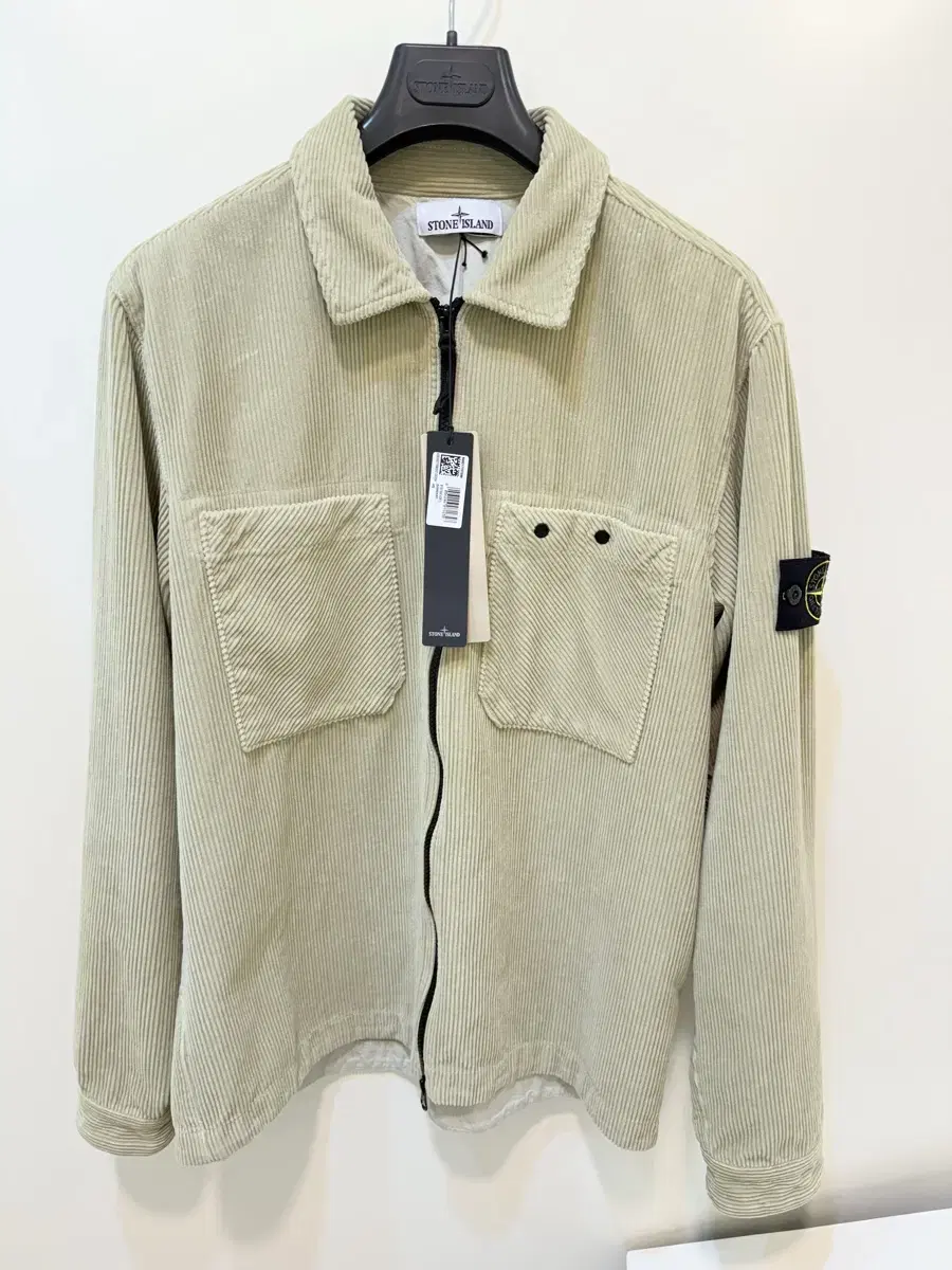 Stone Island 24FW Corduroy Overshirt Beige New