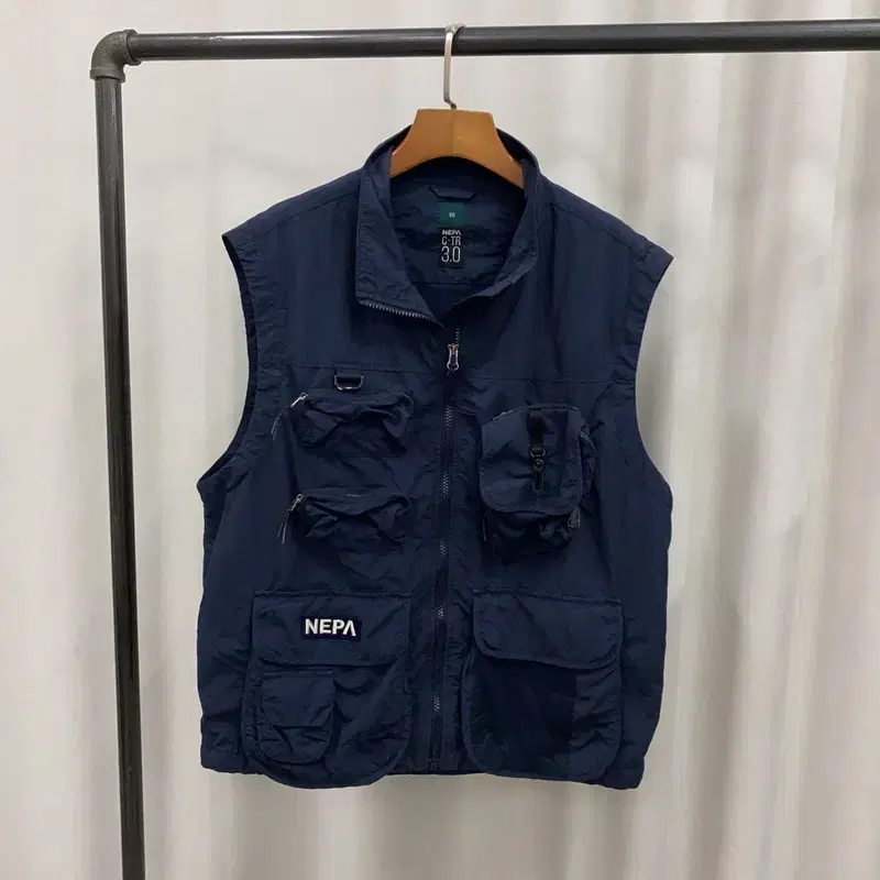 Nepa Mountaineering Multipocket Navy Nylon Vest 100 A07112