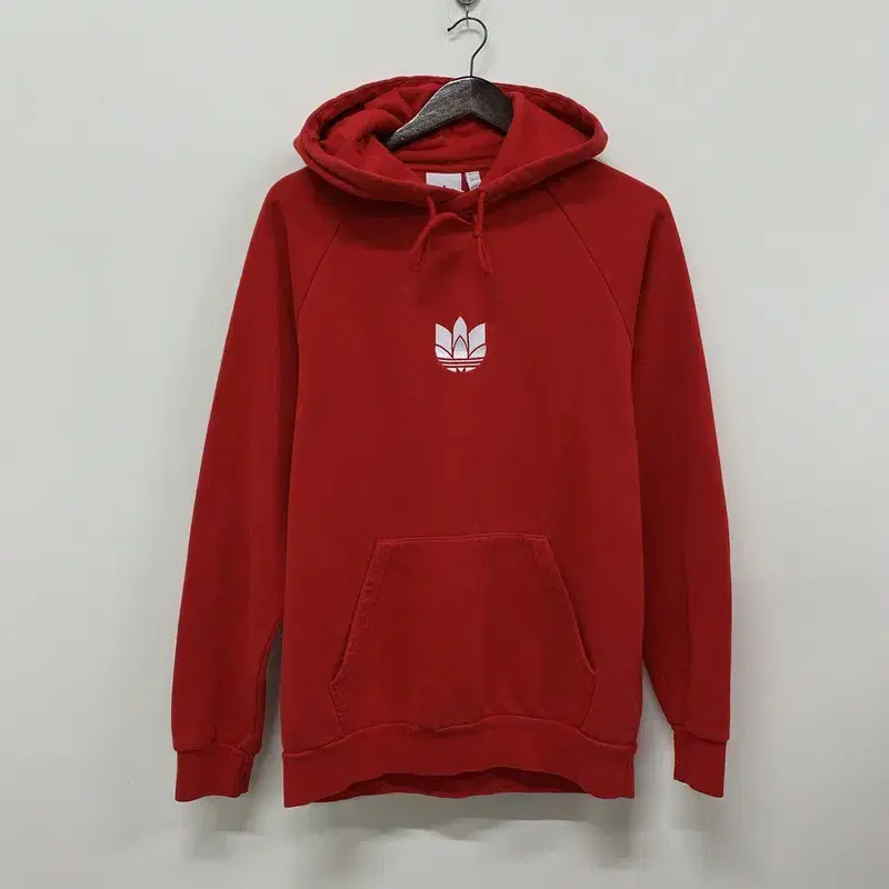 Adidas Red Trefoil Brushed Hoodie 100 G00243