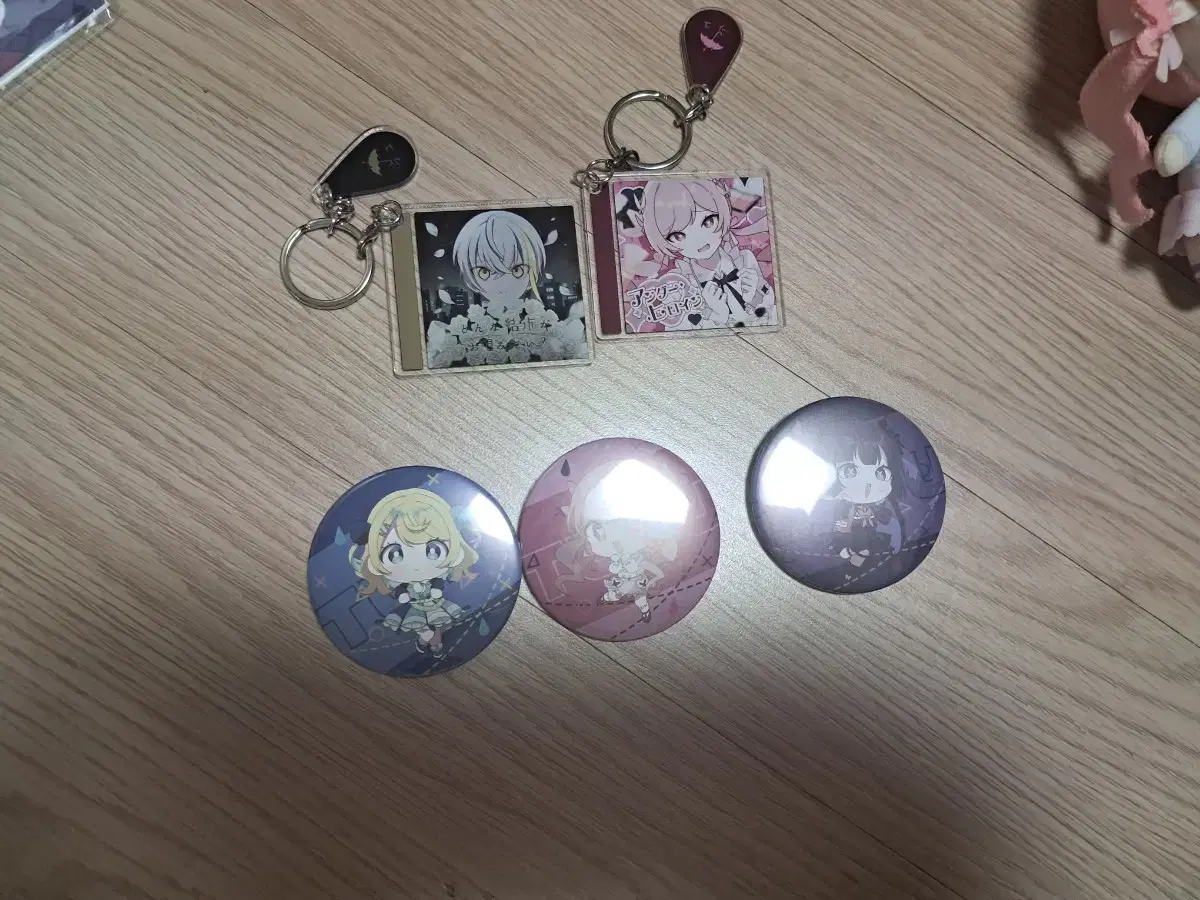 tuyu underkids underheroine acrylic stand keyring canbadge sister