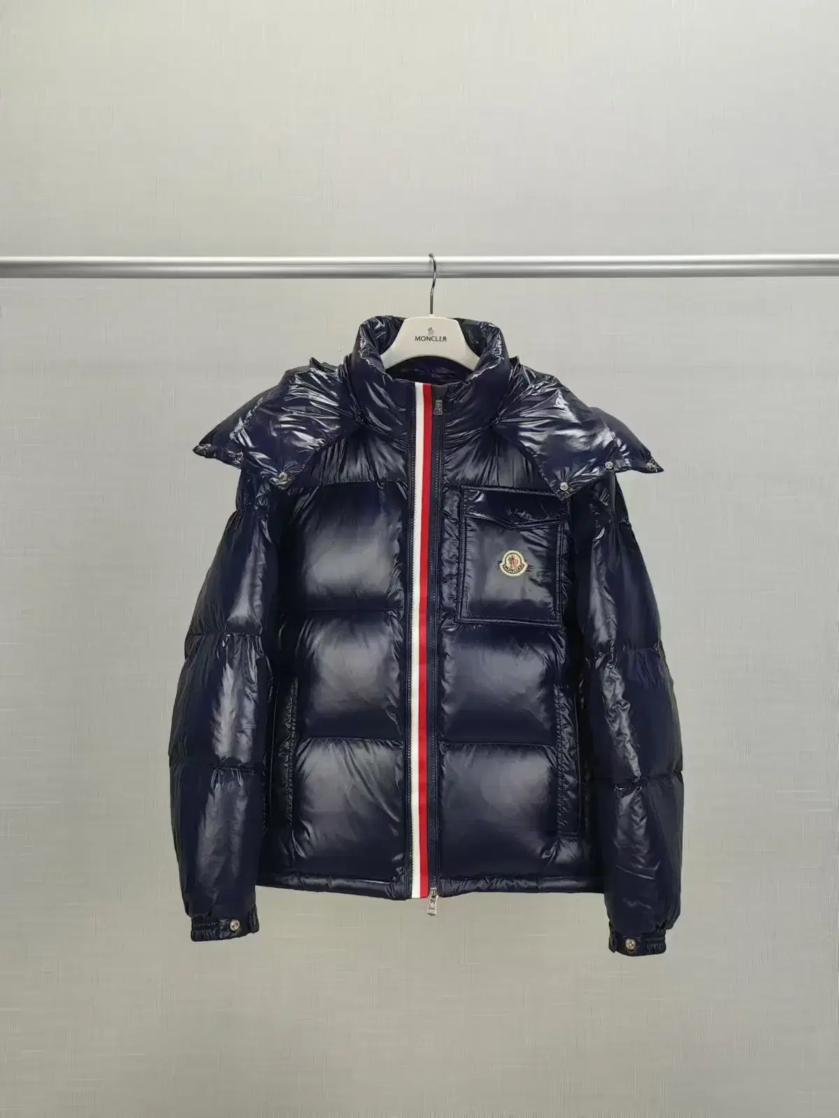 Moncler Hooded down puffer jacket for Men Bloo