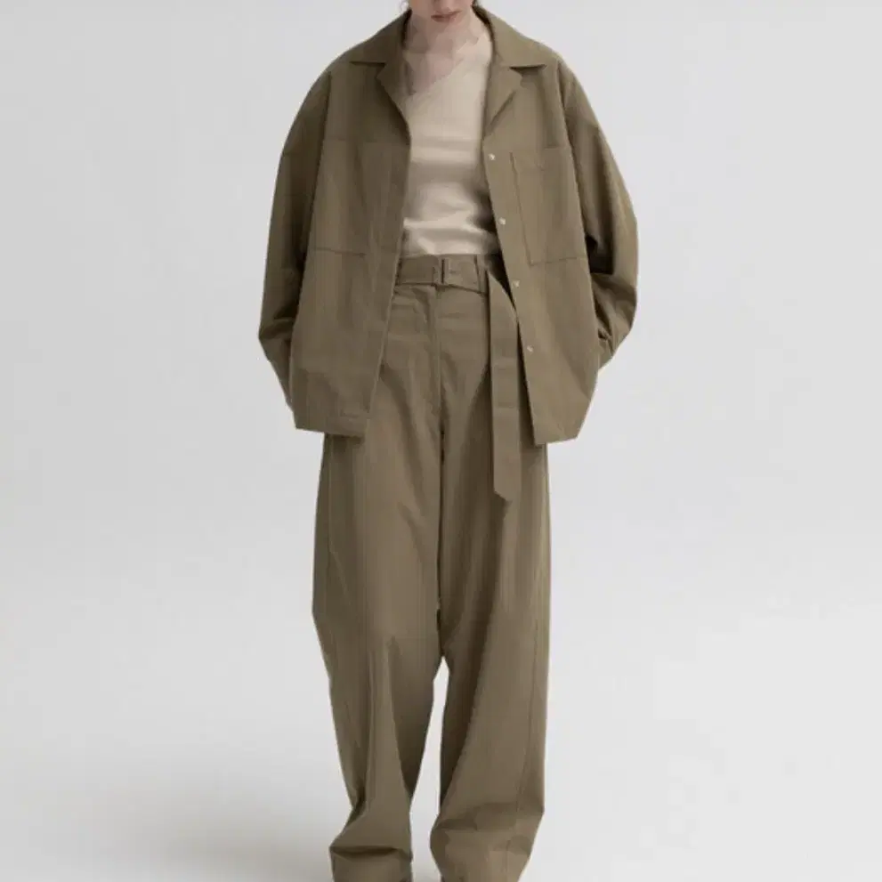 모노하 monoha cotton belted pants 블랙 S