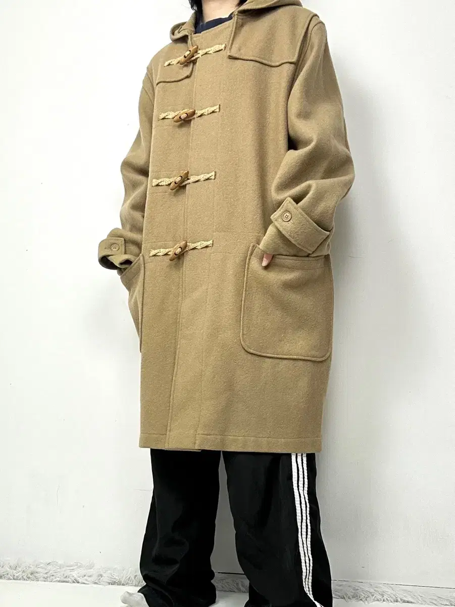 (Free Shipping) Schott USA Beige Duffel Coat