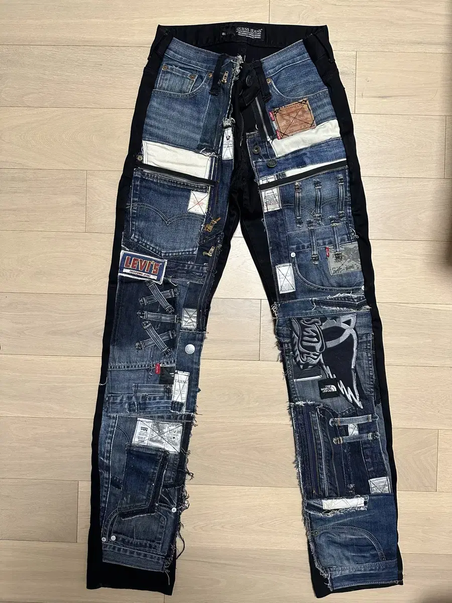 Patchwork Denim Levi's/North Face/Gap