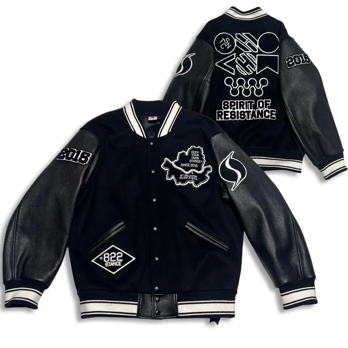 Stance Seoul Cowhide Varsity Jacket