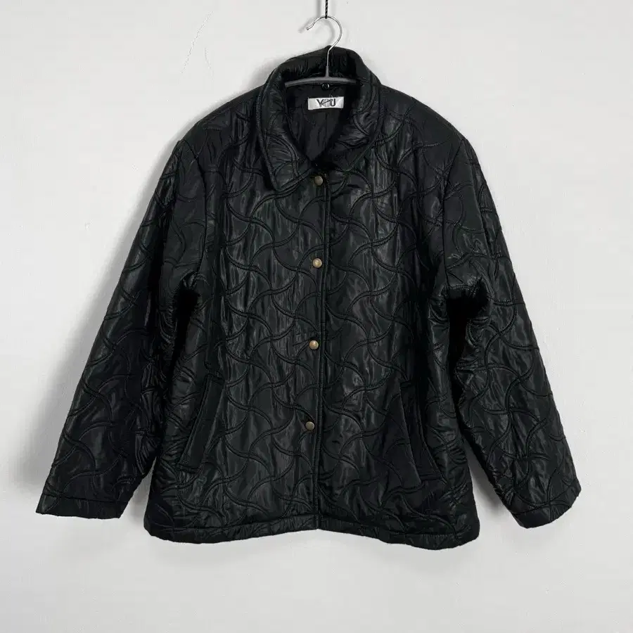 vintage wave quilted jacket