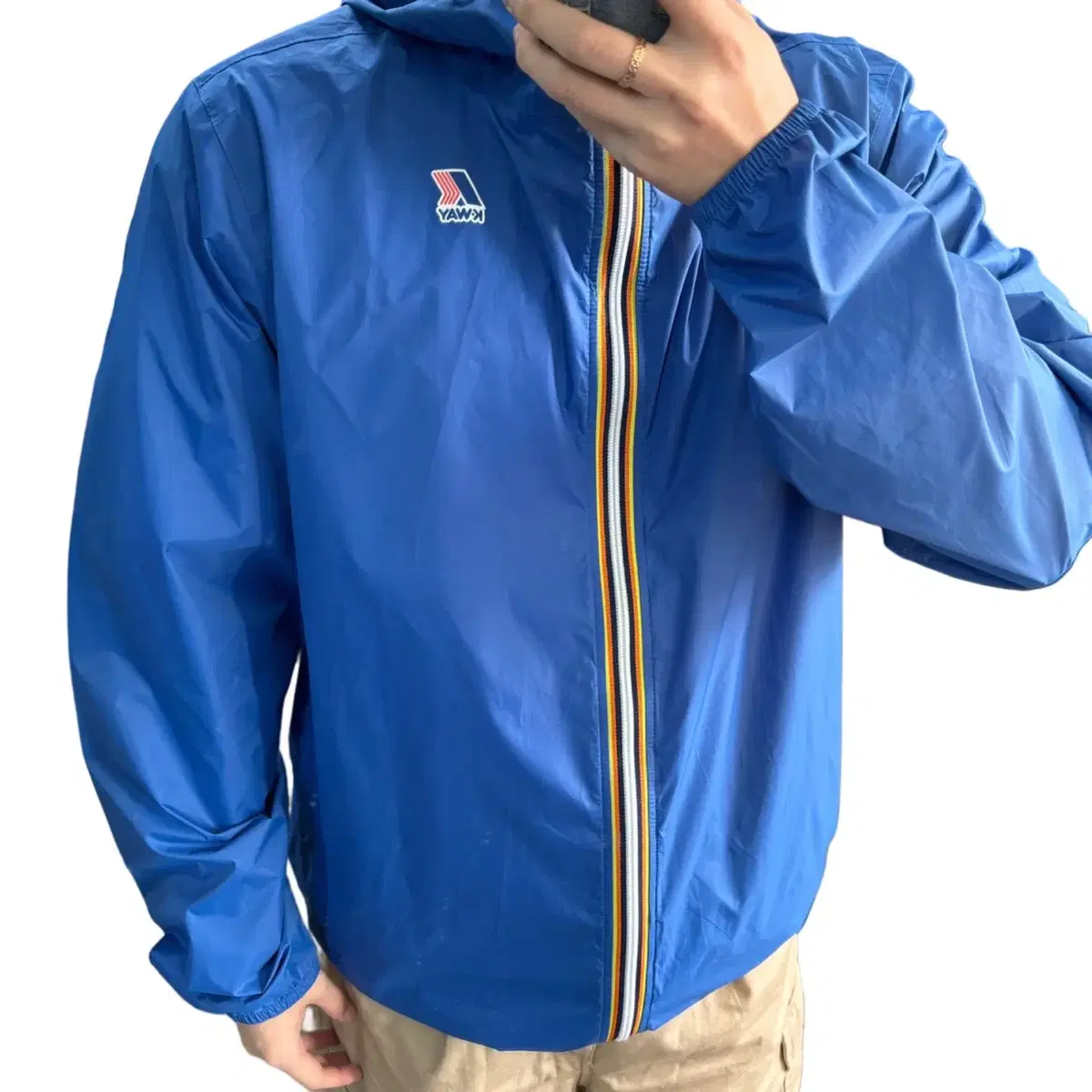 L Kawe bloo Hooded Lightweight Windbreaker