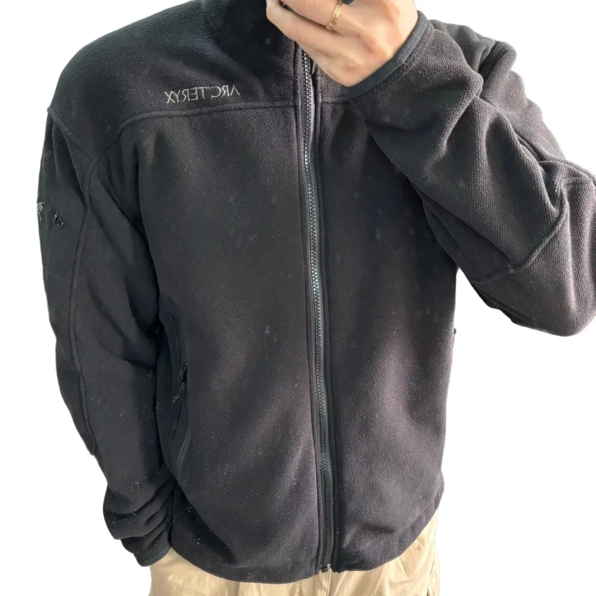 M 100 Arcturix Black Polartec Fleece Zip Up