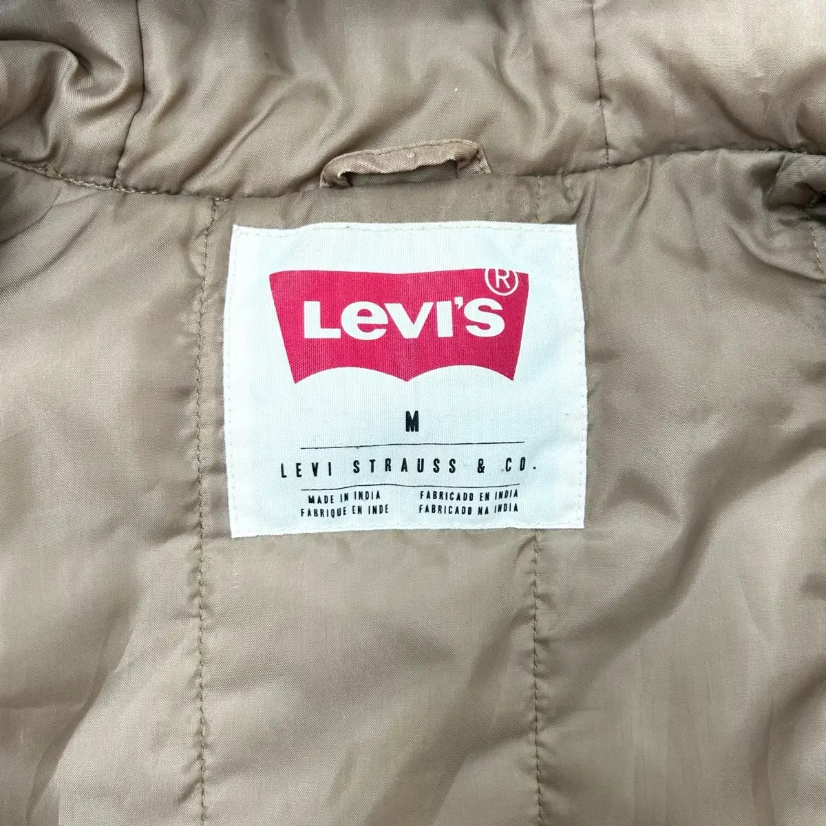 Levis 리바이스 코팅 코튼 후드 자켓