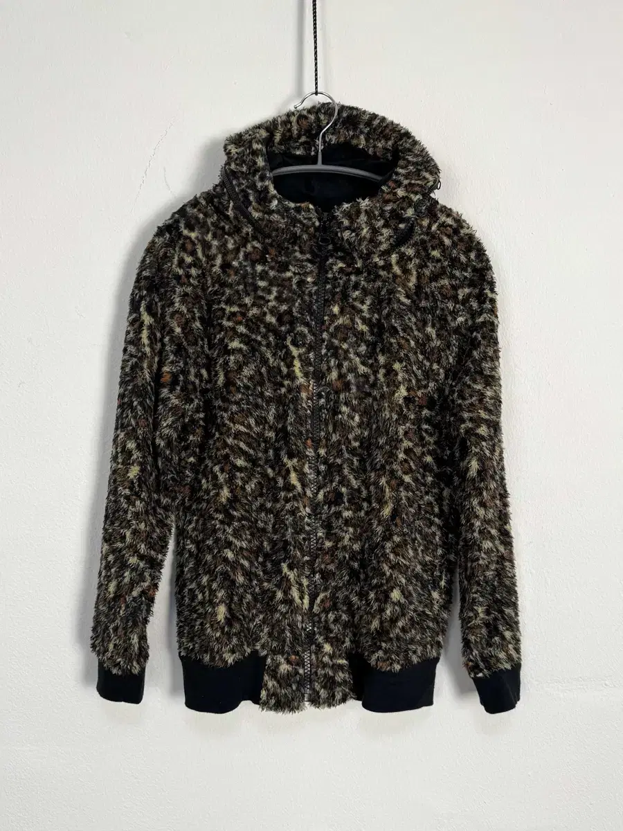 vintage leopard fleece jacket