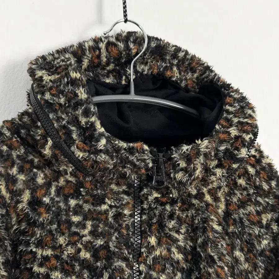 vintage leopard fleece jacket