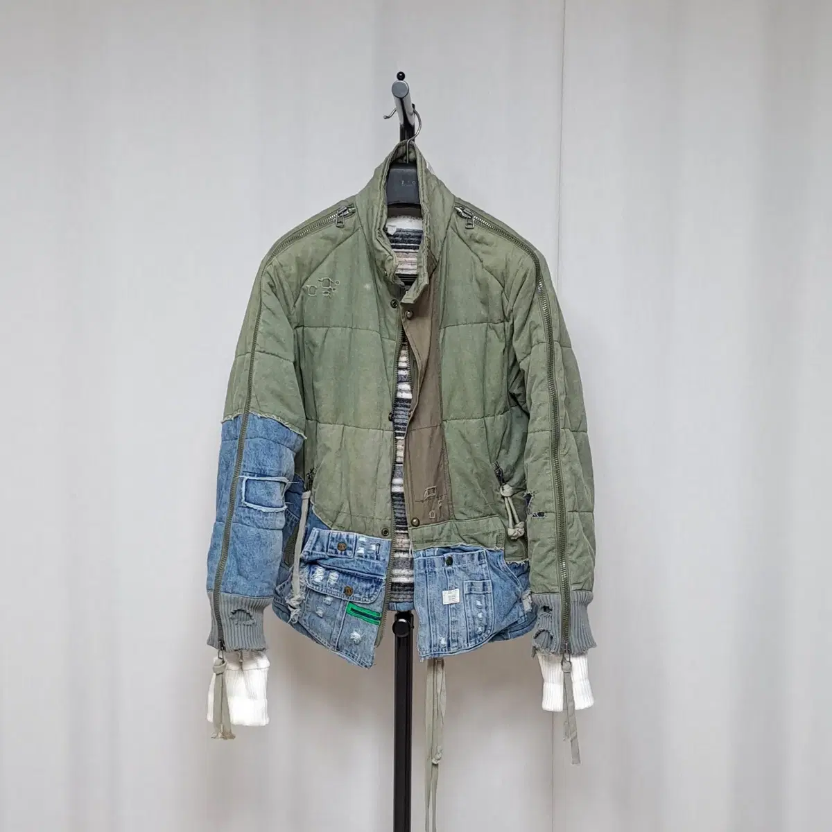 (TAKPO)Gregg Lauren 50/50 DENIM MIX Jacket