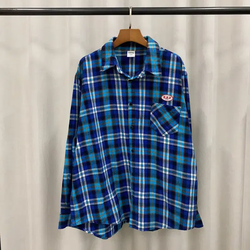 OIOI OIOI Casual Check Long Sleeve Shirt 110 S04143