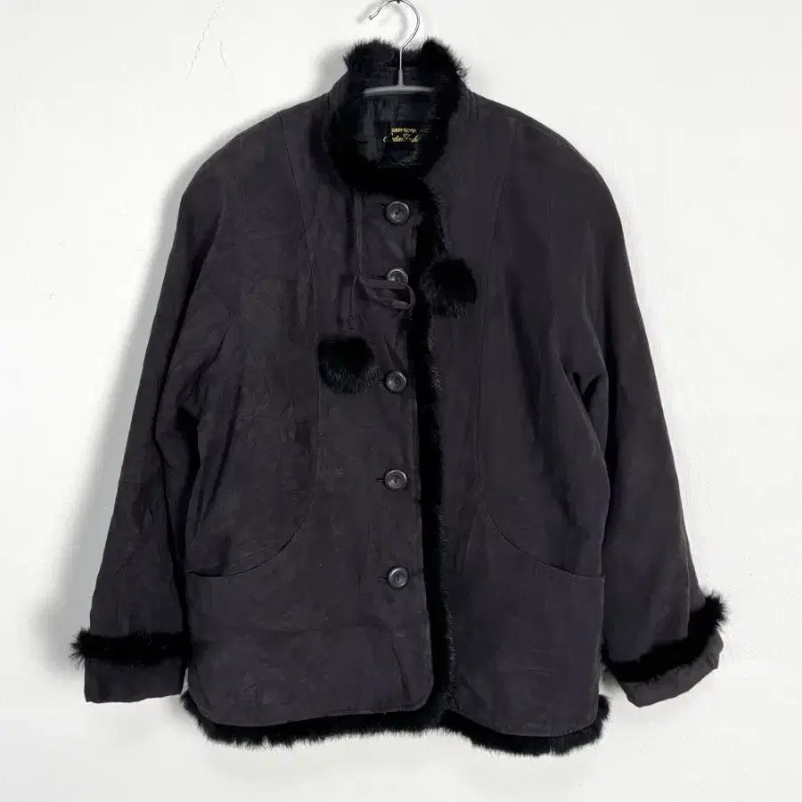 vintage eco suede pur jacket