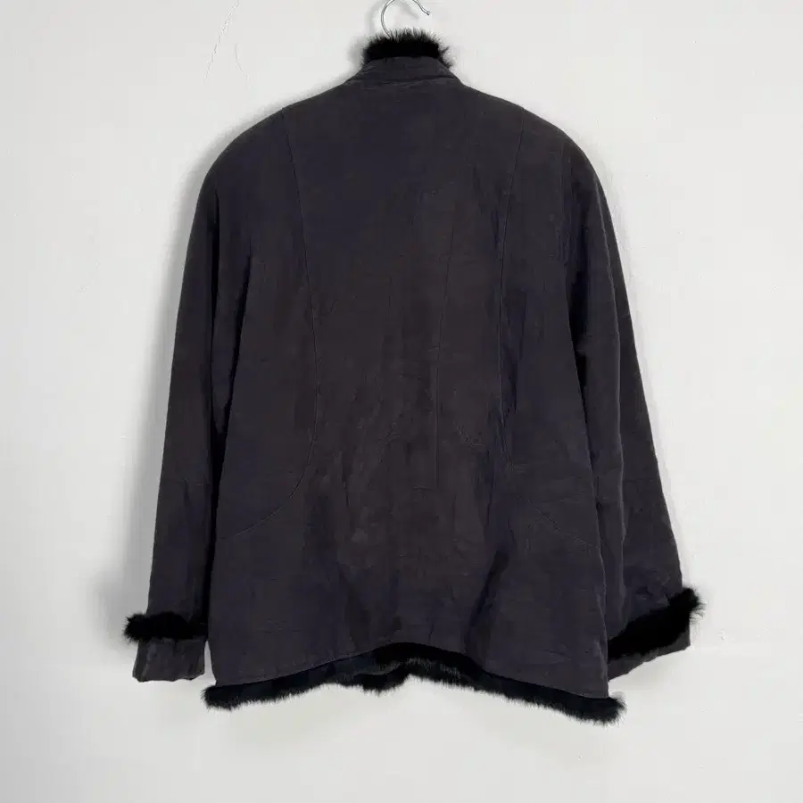 vintage eco suede pur jacket